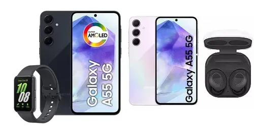 [Troca Smart] Celular Samsung Galaxy A55 5g,  128gb + Galaxy Fit 3 Ou Buds Fe